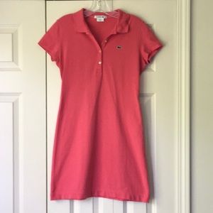 Lacoste Polo T-Shirt Dress Small 38